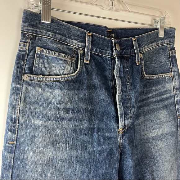 Citizens of Humanity Liya High Rise Classic Fit Crop with Distressed Hem, 26 - Picture 4 of 14